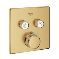 Thermostatmischer Grohtherm SmartControl mit 2 Absperrventilen, gold gebürstet - 29124GN0