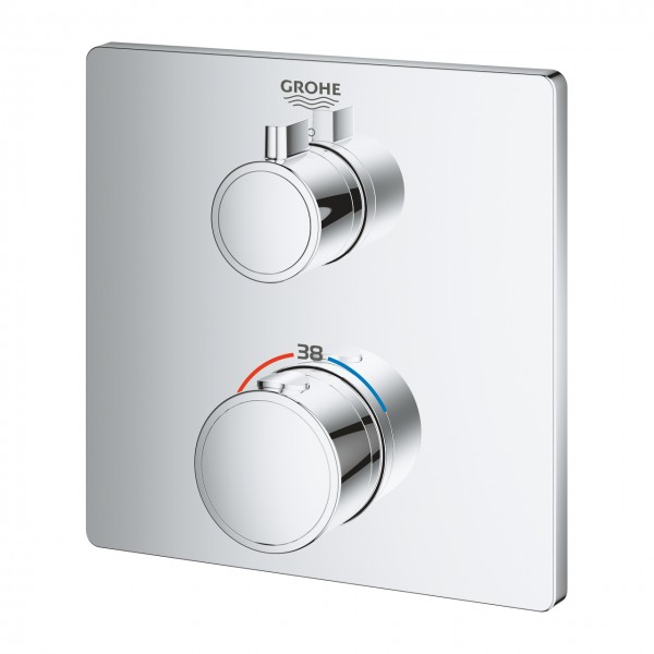 Grohe Grohtherm Thermostatmischer fuer Dusche mit 1 Abgang, chrom - 24078000