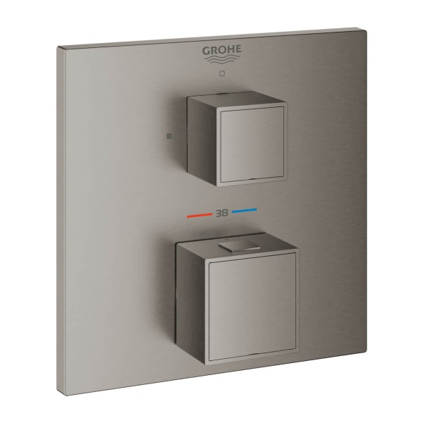 Grohe Grohtherm Cube 24153AL0 Thermostatmischer Dusche 1 Abgang hard graphite gebürstet