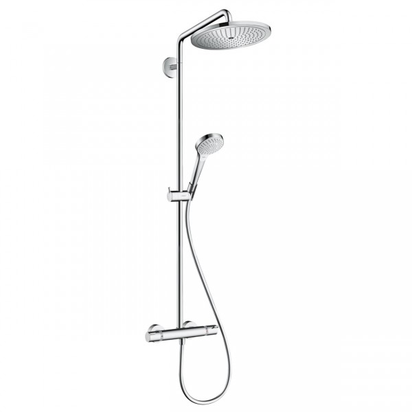 Duschsystem Hansgrohe Croma Select S Showerpipe 280 1jet EcoSmart mit Thermostatmischer - 26794000
