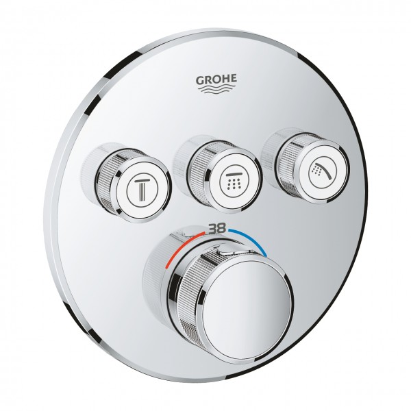 Thermostat Grohtherm SmartControl mit 3 Absperrventilen, Ausführung chrom - 29121000