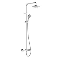 Duschsystem Hansgrohe Vernis Blend Showerpipe 200 1jet EcoSmart mit Thermostatmischer - 26089000